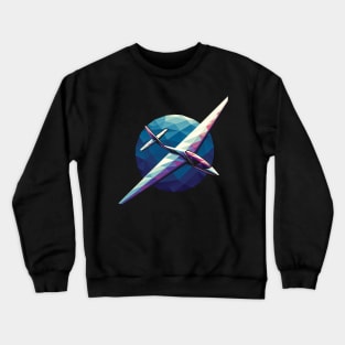 Glider Sailplane Biplane Crewneck Sweatshirt